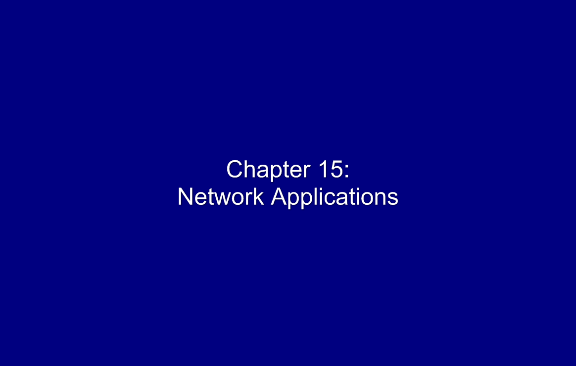 Network Applications