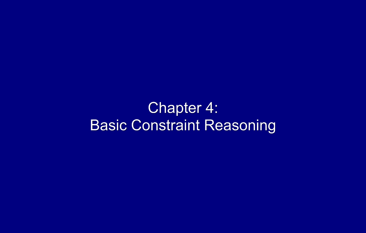 Basic Constraint Reasoning