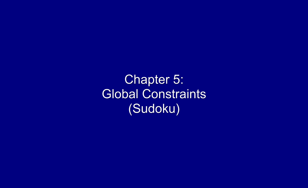 Global Constraints